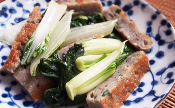 Bok Choy with Homemade Fish